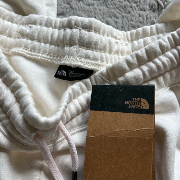 NEW The North Face Half Dome Fleece Womens Sweatpants White Medium - Picture 5 of 6